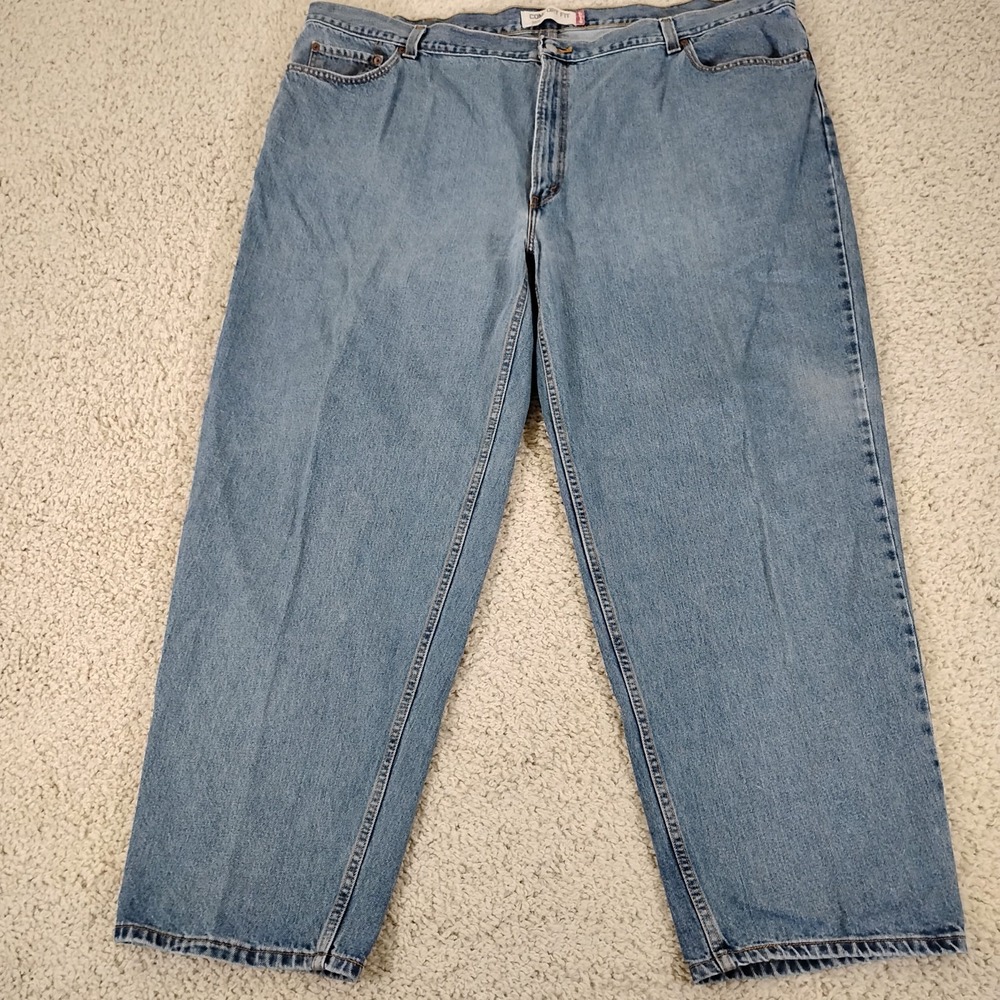 Levis 560 Jeans Men 52x32 Comfort Blue Denim Cotton Y2K Chore Western Cowboy A3